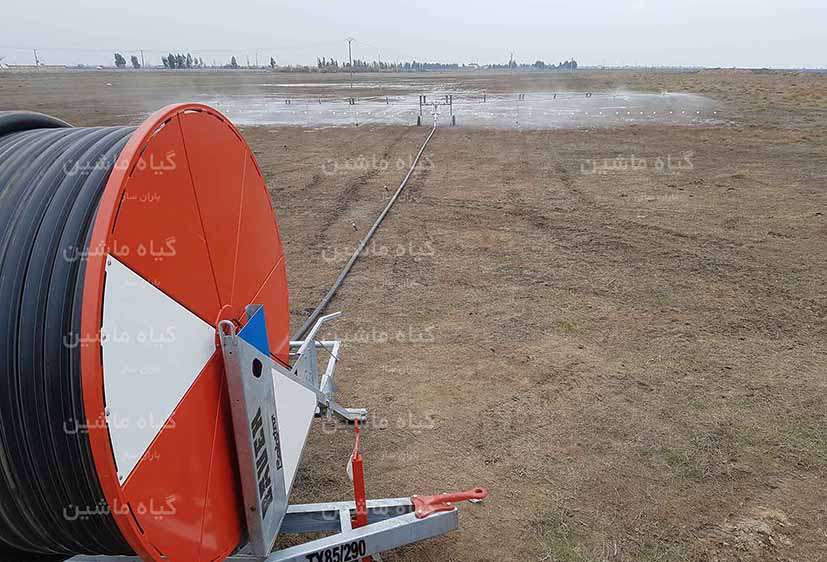 Baransaz Giah Machine - irrigation hose reel boom sprinkler system